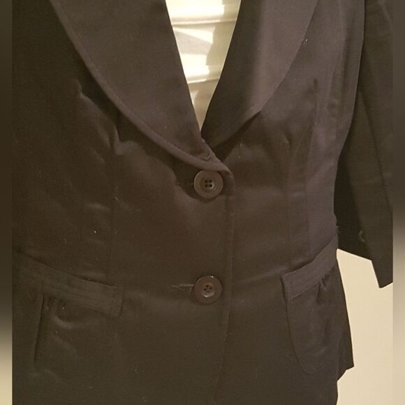 RICKI'S *NWOT* CLASSIC  Black Fitted 3/4 Sleeve Jacket Blazer STUNNING. Size 6. - Picture 14 of 14